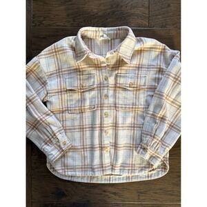 &Merci Plaid Button-Up Flannel Grunge